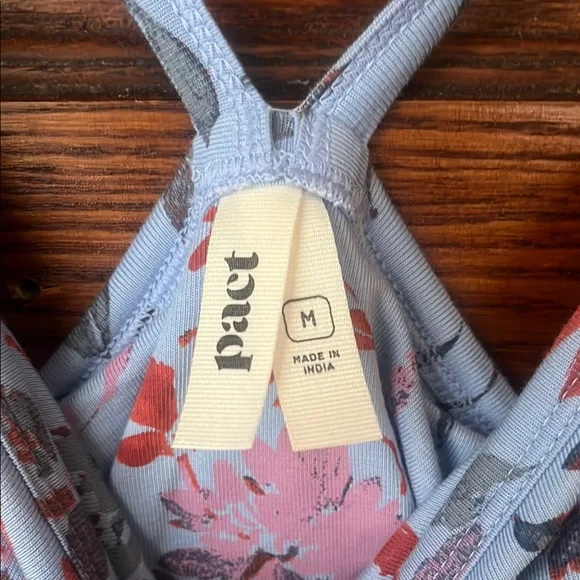 Pact Blue Floral Maxi Dress - Picture 2 of 5